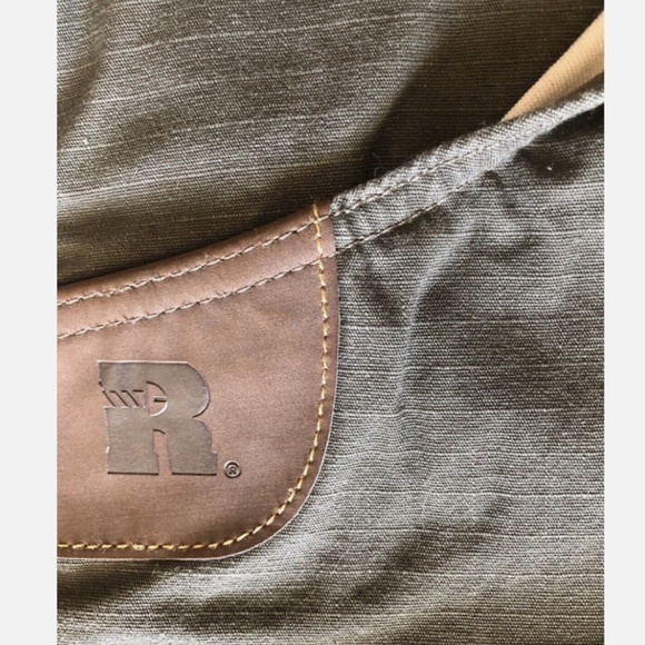 Wrangler Riggs Workwear Olive Green Canvas Ripsop Carpenter Workpants Men 38x32 - Picture 9 of 12